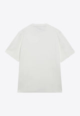 Brunello Cucinelli Logo Crewneck T-shirt White M0B138440CO/T_CUCIN-CJB65