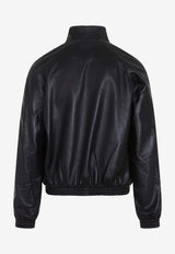 Leather Bomber Jacket
