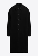 Rick Owens Single-Breasted Long Coat Black RU02F4970WBD/T_RICKO-9