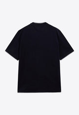 Brunello Cucinelli Layered-Effect Crewneck T-shirt Blue M0B137427CO/T_CUCIN-CD325