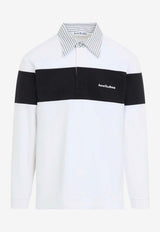 Long-Sleeved Logo Polo T-shirt