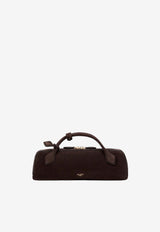 Alaïa Le Teckel Suede Handbag Brown AA1S06026CA328SUE/T_ALAIA-U15