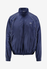 Balenciaga Logo Print Zip Track Jacket Navy A001YQTPQ386641_NEWDARKNAVY_70149669