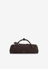 Alaïa Le Teckel Suede Handbag Dark Brown AA1S06026CA328U15_BRUN FUME_70149678