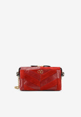 Valentino Small Panthea Suede and Leather Crossbody Bag Red 9W2B0S99DEDAQS_RUSSETRED_70013705
