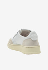 Autry Medalist Leather and Suede Sneakers White AULMLS33/T_AUTRY-LS33
