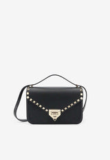Valentino Rockstud Leather Shoulder Bag Black 9W2B0T76VSF0NO_Black_70014537