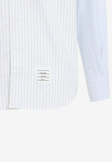 Pinstripe Long-Sleeved Poplin Shirt