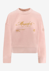 Moncler Embroidered Logo Sweatshirt Pink K20938G00007899V4519_Pink_60988614