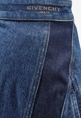 Givenchy Cocoon Mini Denim Skirt Blue BW413R517B420_Medium Blue_66335820