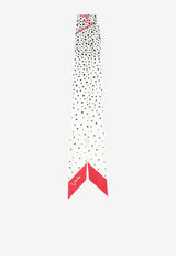 Polka Dots Silk Bandeau Scarf