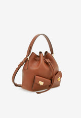Ferragamo Hammered Leather Bucket Bag Cognac 220915785879NEW COGNAC_Newcognac_67481128
