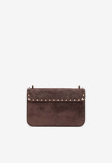 Small Rockstud Suede Crossbody Bag