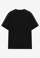 Burberry Embroidered EKD T-shirt Black 8127589163419/T_BURBE-A1189
