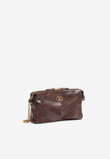 Valentino Panthea Suede and Leather Shoulder Bag Brown 9W2B0S99DEDRE6_EBONYBROW_70014536
