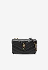 Saint Laurent Small Loulou Quilted Leather Crossbody Bag Black 871618AAEAX/T_YSL-1000