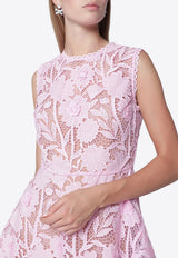 Self-Portrait Floral Lace Mini Dress Pink PF26-109SPL/T_SELF-P