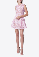 Self-Portrait Floral Lace Mini Dress Pink PF26-109SPL/T_SELF-P