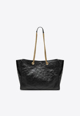 Saint Laurent Medium Niki East/West Tote Bag in Vintage Leather Black 8711510EN07/T_YSL-1000