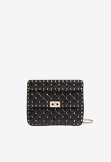 Valentino Rockstud Spike Leather Crossbody Bag Black 9W2B0122NAP0NO_Black_70013703