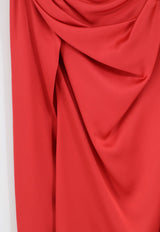 Stella McCartney One-Shoulder Satin Mini Dress Red 6A07063FU3026453_TOMATO_70014722