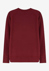 Isabel Marant Etoile Milly NY Flocked Logo Sweatshirt Burgundy SW0160FAA1M07EBYBY_BurgundyBurgundy_70013717