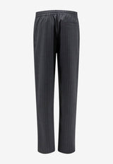 Burberry EKD Pinstripe Drawstring Pants Gray 8130048C6179_IRON GREY STRIPE_70013968