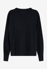 Isabel Marant Etoile Klowia Long-Sleeved Logo T-shirt Black TS0005FAA1N10E01BK_BLACK_70013988
