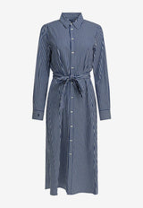 Polo Ralph Lauren Striped Midi Shirt Dress Blue 211891430001BRIGHT NAVY/WHITE_bb7d19c0-d015-4720-9629-3ae8e0b652e8
