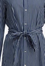 Polo Ralph Lauren Striped Midi Shirt Dress Blue 211891430001BRIGHT NAVY/WHITE_bb7d19c0-d015-4720-9629-3ae8e0b652e8