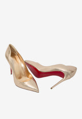 Christian Louboutin Hot Chick 100 Laminated Leather Pumps Rose Gold 3260111-F608-LECHE
