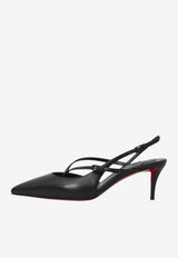 Christian Louboutin Twistissimo 60 Slingback Pumps Black 3260078-B439-BLACK