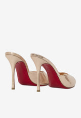 Christian Louboutin Me Dolly 100 Laminated Leather Mules Rose Gold 3260151-F608-LECHE
