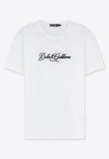 Dolce & Gabbana Embossed Logo T-shirt White G8PT1ZG7P9KW0800_BIANCO OTTICO_70013957
