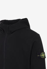Logo Patch Zip-Up Hoodie