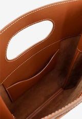 Loro Piana Just Bag Leather Handbag Brown FAR132620EM_TART_60004318