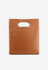 Loro Piana Just Bag Leather Handbag Brown FAR132620EM_TART_60004318