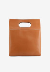Loro Piana Just Bag Leather Handbag Brown FAR132620EM_TART_60004318