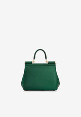 Dolce & Gabbana Small Sicily Top Handle Bag in Dauphine Leather Green BB6003B100187174_VERDESMERALDO_70014160