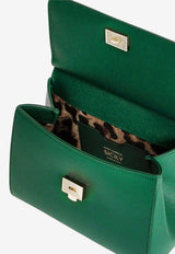 Dolce & Gabbana Small Sicily Top Handle Bag in Dauphine Leather Green BB6003B100187174_VERDESMERALDO_70014160