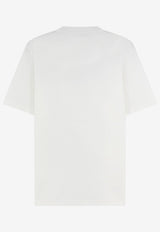 Brunello Cucinelli Logo Crewneck T-shirt White M0B138440CJB65_OFFWHITETESTADIMORO_70014885