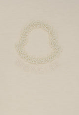Moncler Flocked Logo T-shirt Cream L10938C0006189AUO034_White_70165672
