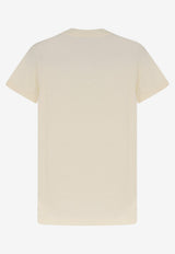 Moncler Flocked Logo T-shirt Cream L10938C0006189AUO034_White_70165672