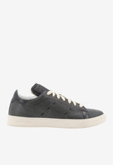 Kiton Ciro Paone Iconic Stitch Low-Top Sneakers Gray USSA421N0151707GRIGIOSCURO_GRIGIOSCURO_70014199