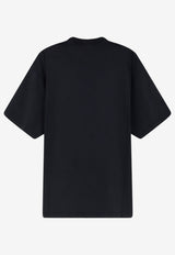 Balenciaga The Address Oversized Faded T-shirt Black 764235TUVO61041_BLACK_70166720