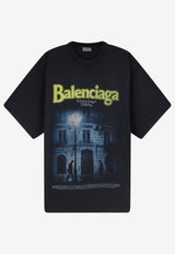 Balenciaga The Address Oversized Faded T-shirt Black 871733TUVO61041_FADEDWASHEDBLACK_70166728