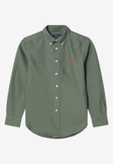 Polo Ralph Lauren Kids Boys Logo Oxford Shirt Green 323858909501CO/T_POLOR-CG