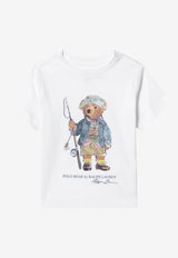 Polo Ralph Lauren Kids Boys Polo Bear T-shirt White 322B18890003CO/T_POLOR-WHT