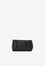 Christian Louboutin Mini Bettina Hammered Leather Tote Bag Black 3265051--BK01