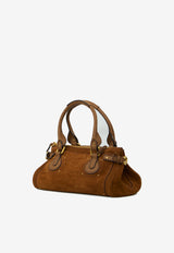 Chloé Paddington Suede Top Handle Bag Brown CH26AS802S77--206